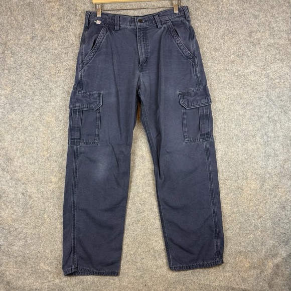 Carhartt Other - Carhartt FR Cargo Pants Mens 33x30 Blue Flame Resistant Canvas CAT 2 Workwear